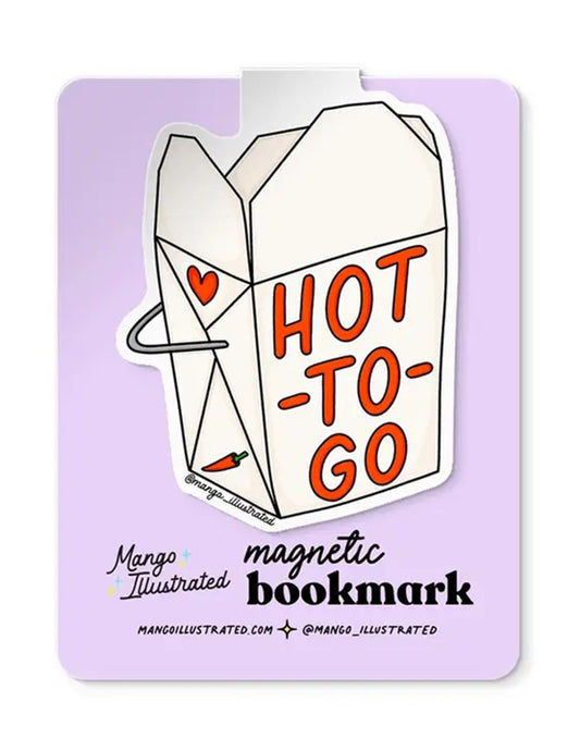 Hot To Go Magnetic Bookmark