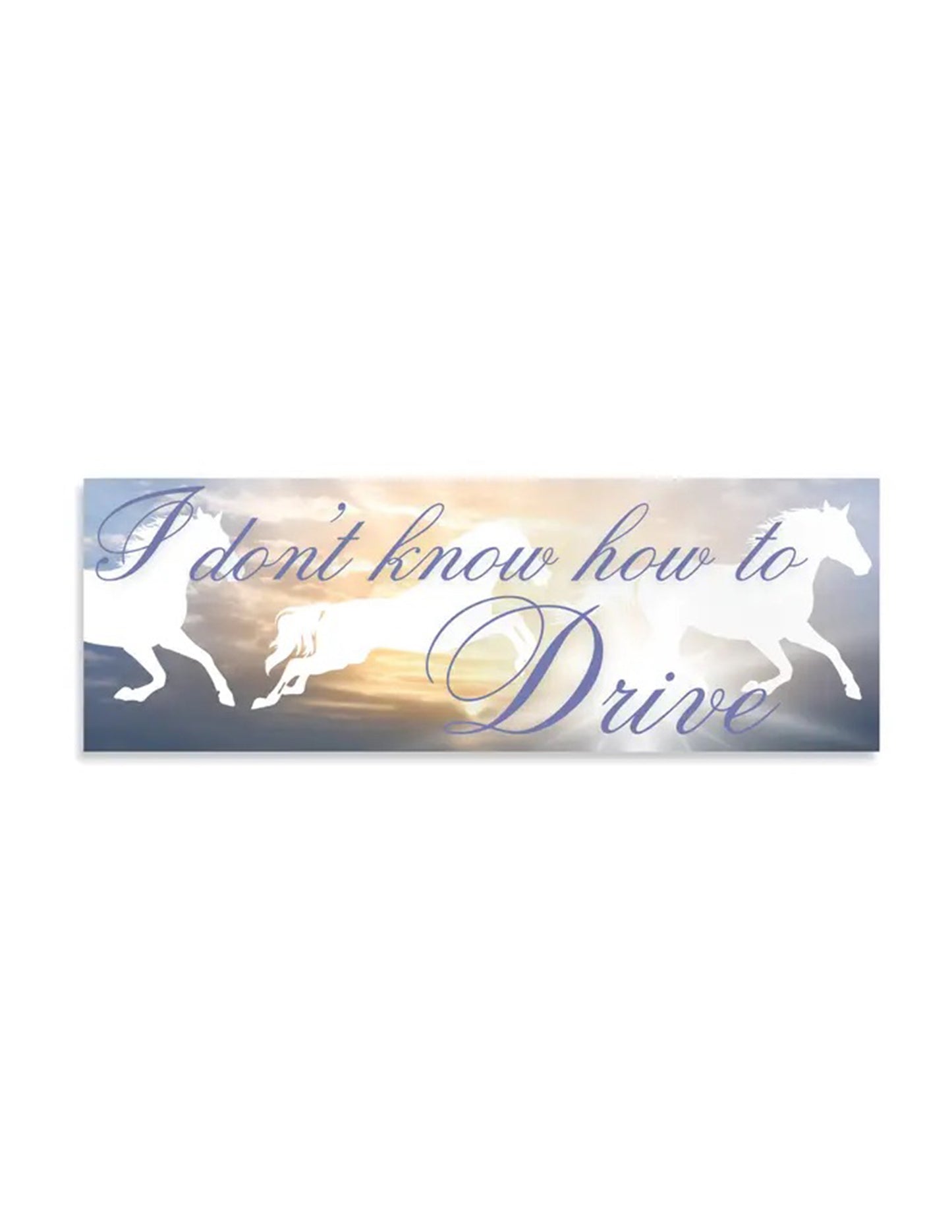 I Don't Know How To Drive Bumper Sticker