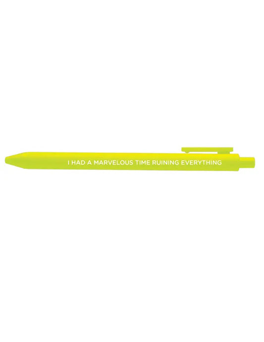 I Had A Marvelous Time Gel Pen