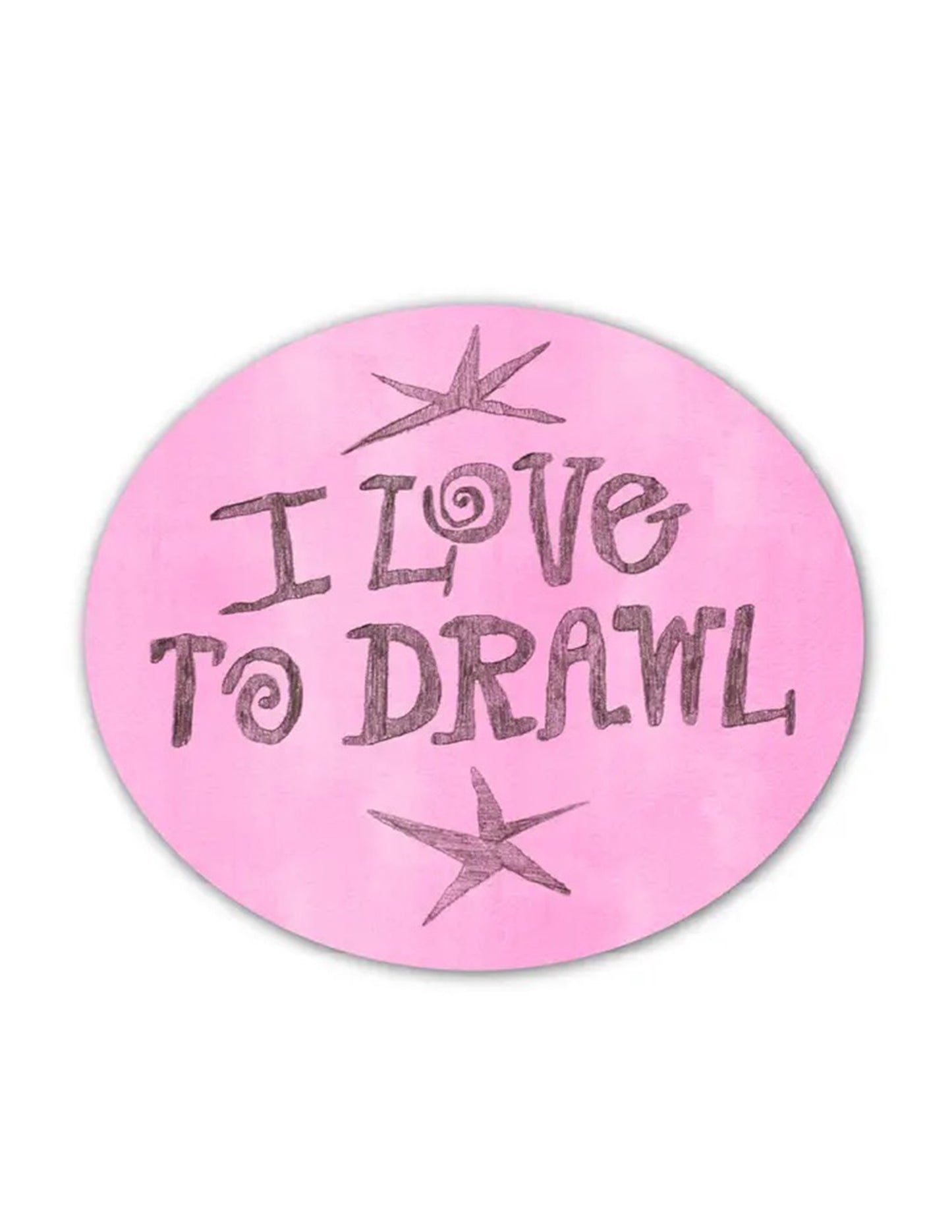 I Love To Drawl! Sticker