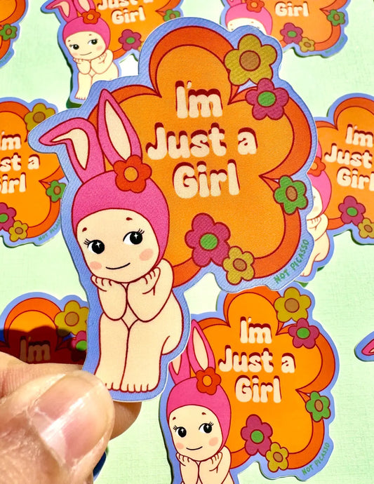 I'm Just A Girl Sticker