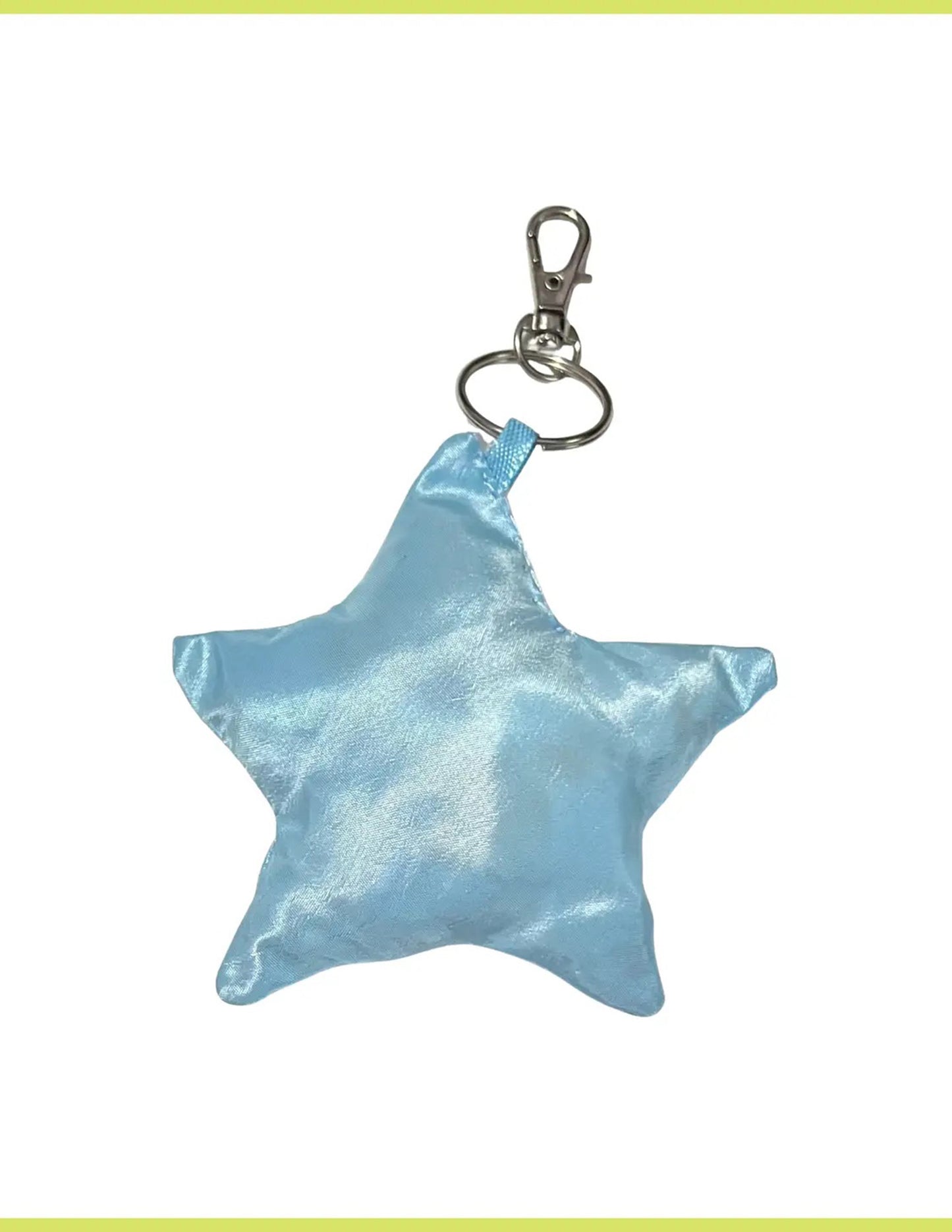 Iridescent Light Blue Bag Charm