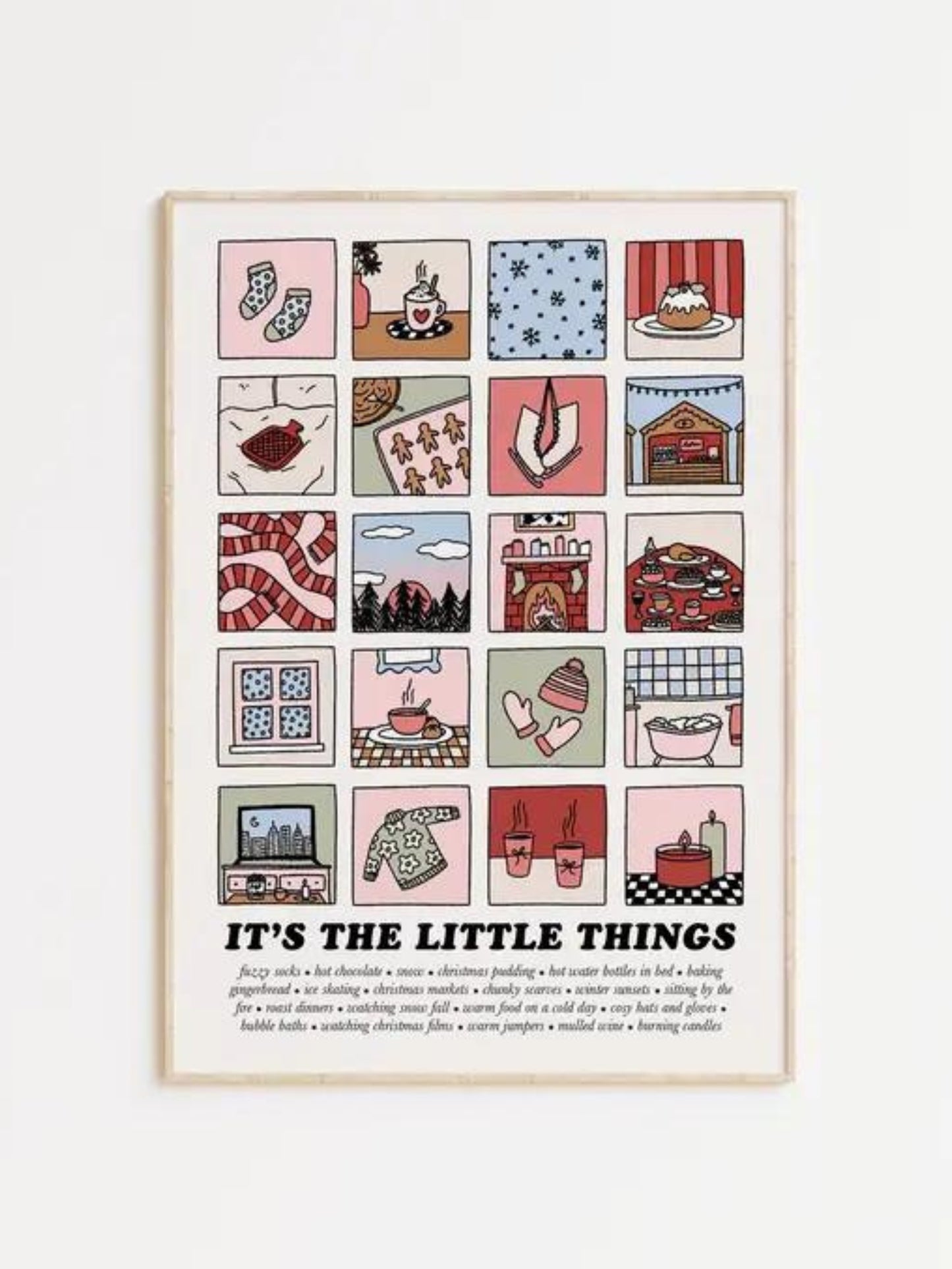 It's The Little Things Winter Print