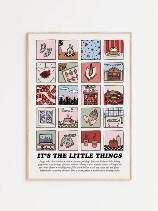 It's The Little Things Winter Print