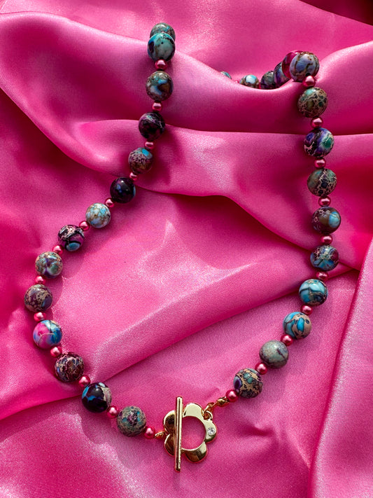 Jasper Galaxy Necklace