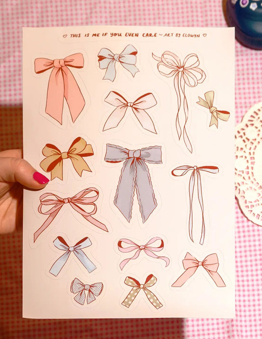 Jumbo Bow Sticker Sheet