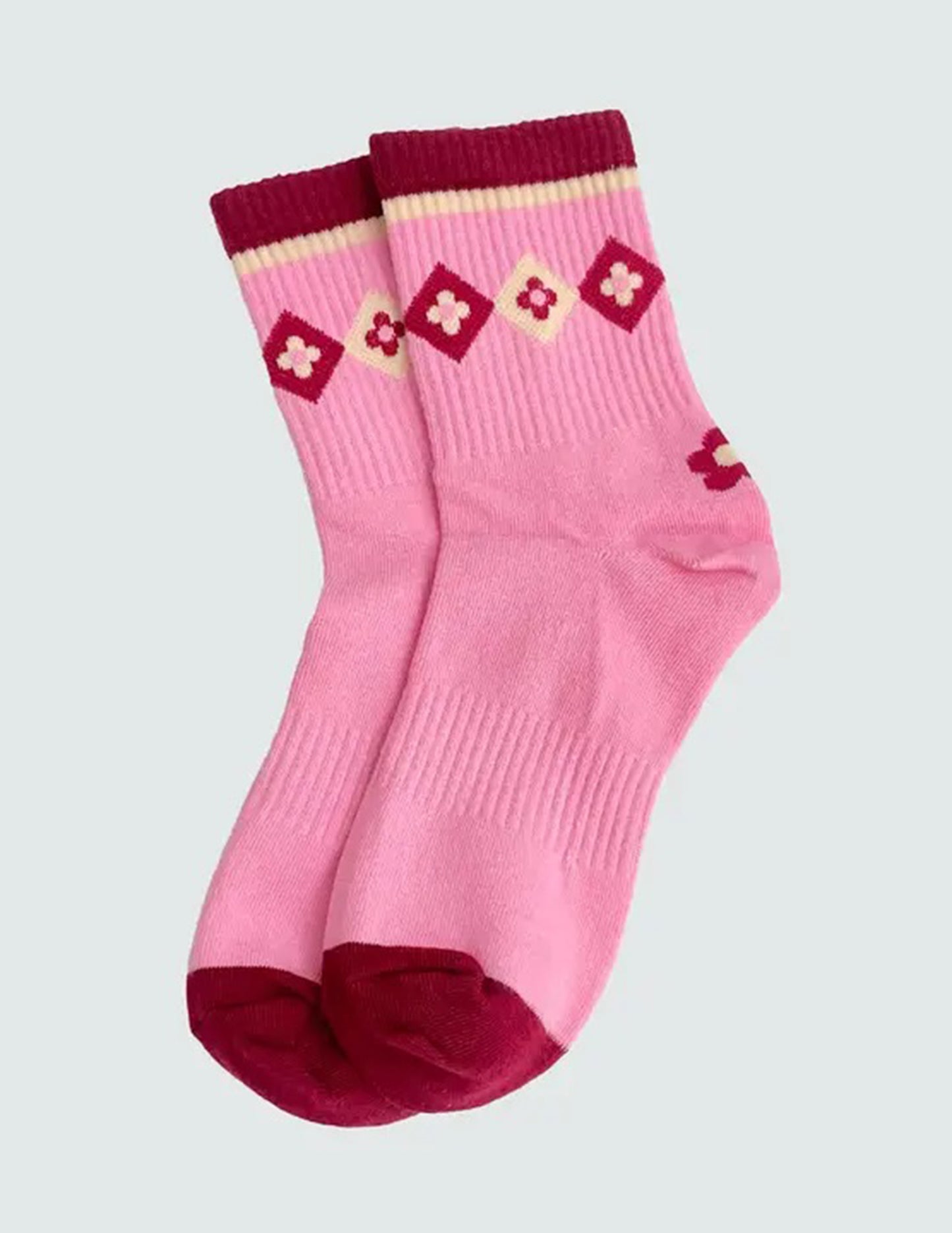 Katy Pink Cotton Socks