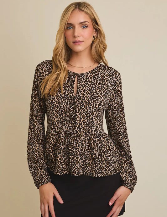 Kelsey Front Tie Long Sleeve Top