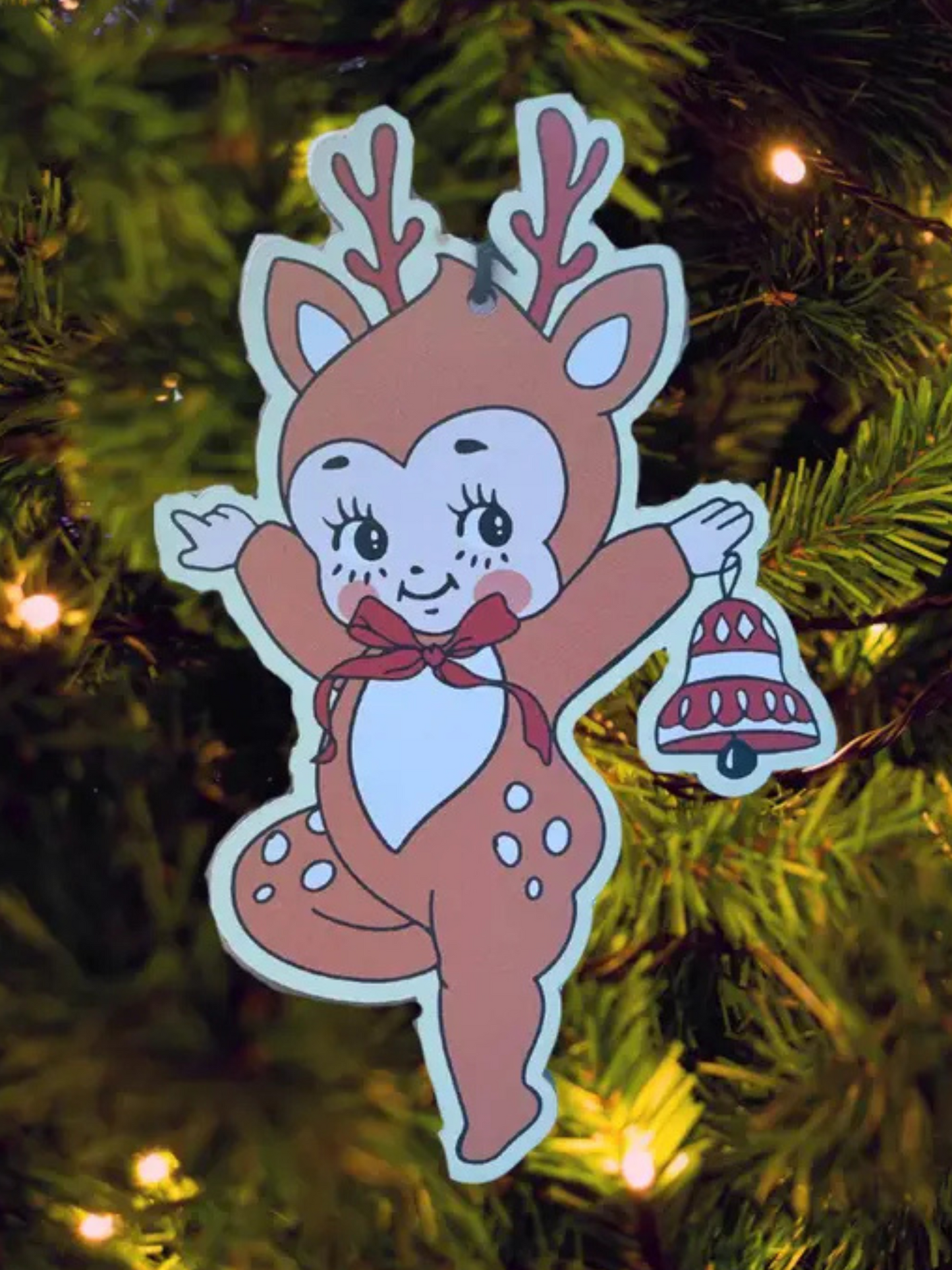 Kewpie Reindeer Ornament