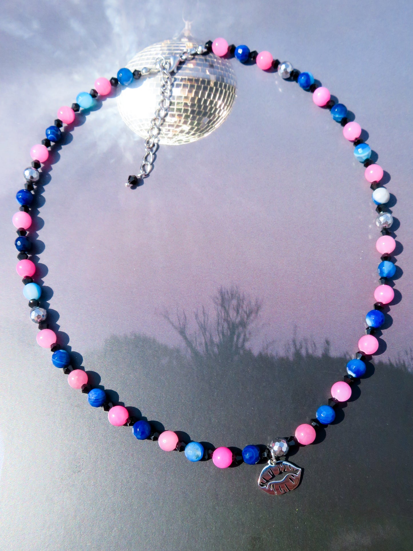 Kiss All The Time Charm Necklace