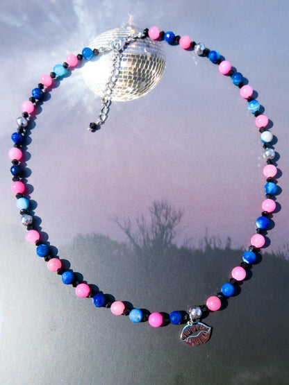 Kiss All The Time Charm Necklace