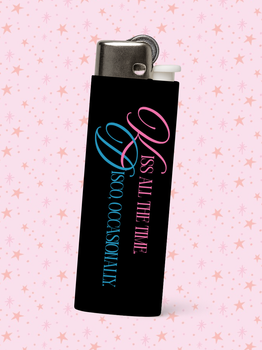 Kiss & Disco Text Lighter
