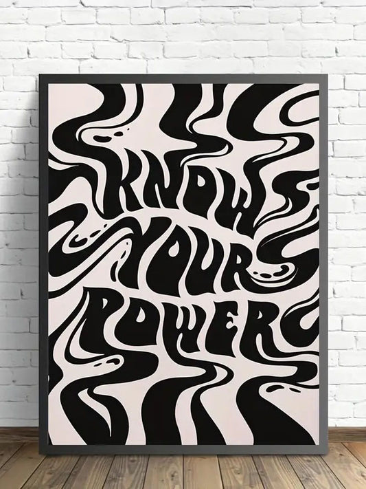 Know Your Power Canvas Print
