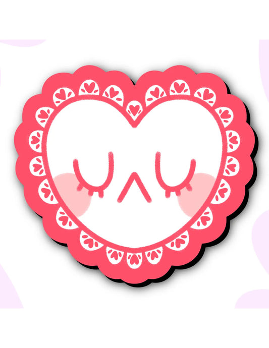 Lace Heart Sticker
