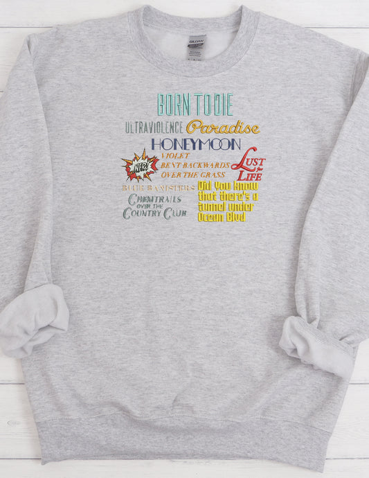 Lana Album Eras Embroidered Crewneck