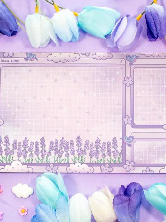 Lavender Dreams Brain Dump Planner Pad