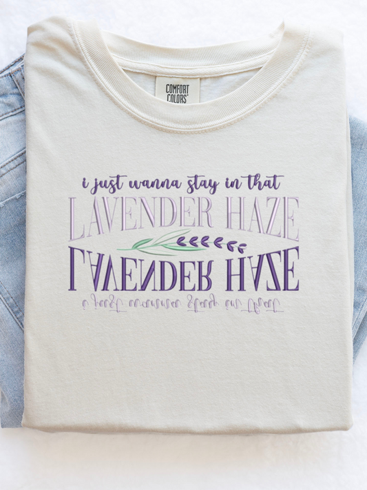 Lavender Haze Embroidered Tee