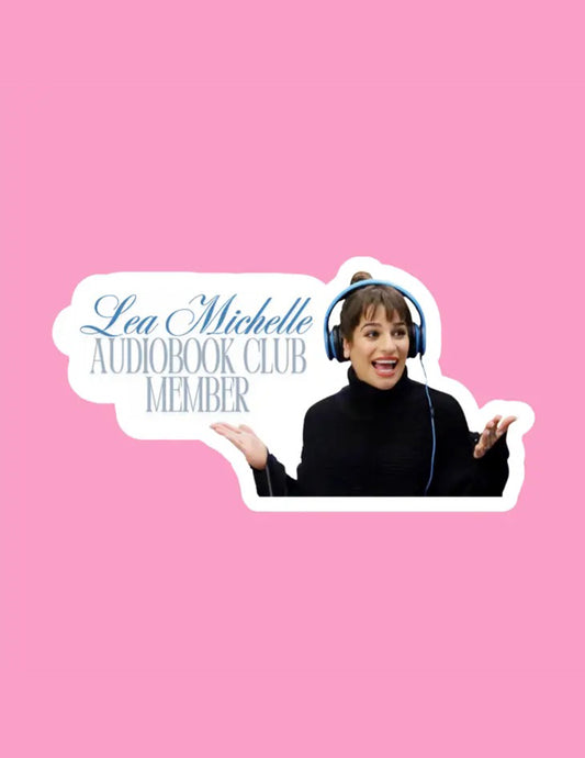 Lea Michele Audiobook Club Sticker