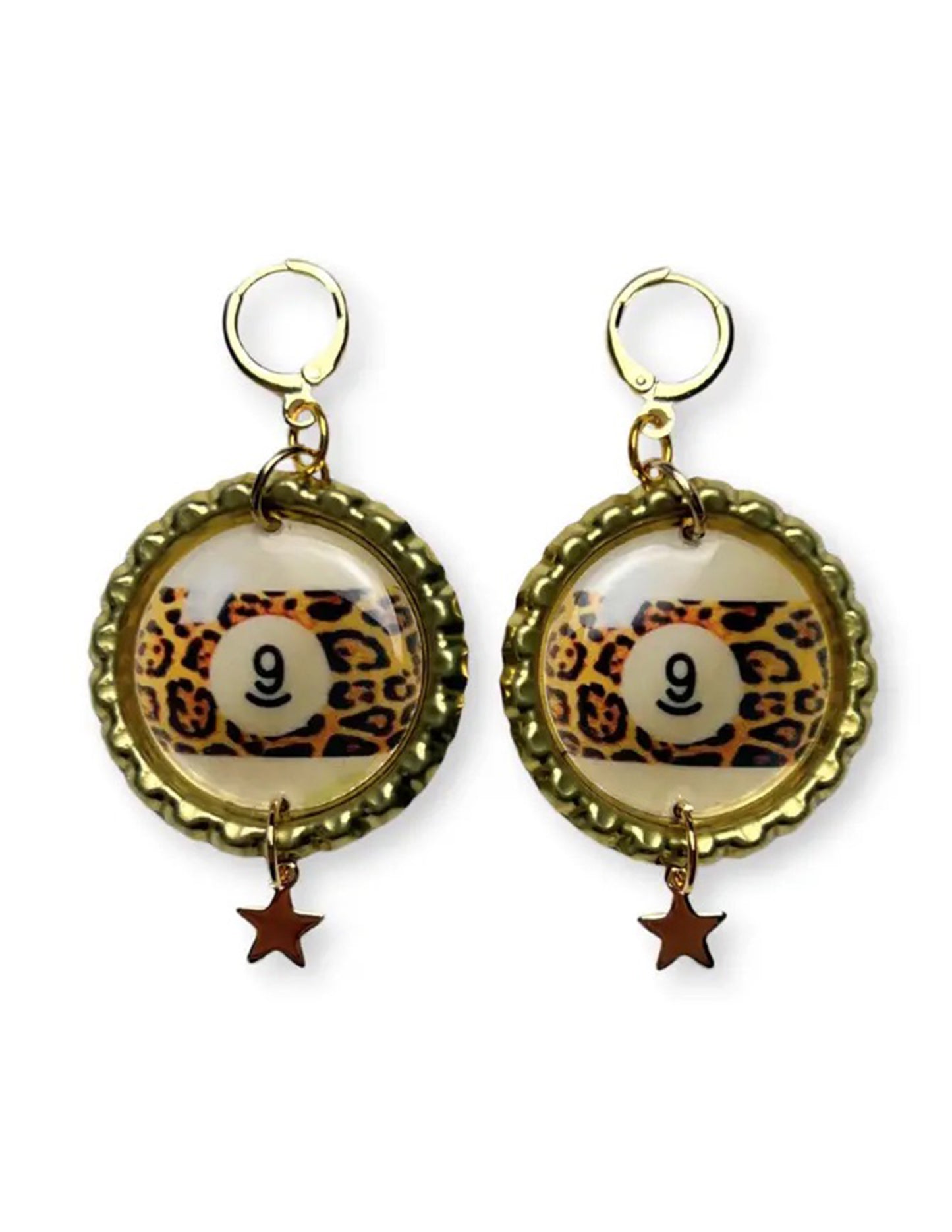 Leo 9 Ball Earrings