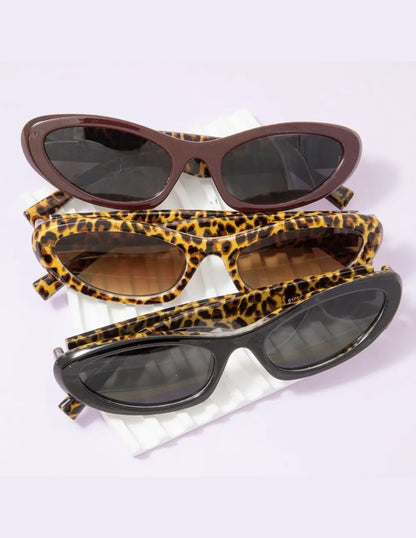 Leopard Print Cat Eye Sunglasses