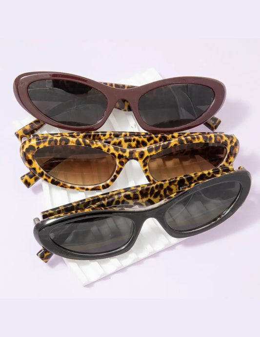 Leopard Print Cat Eye Sunglasses