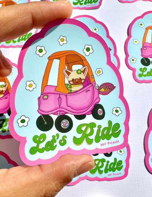 Let's Ride Sticker