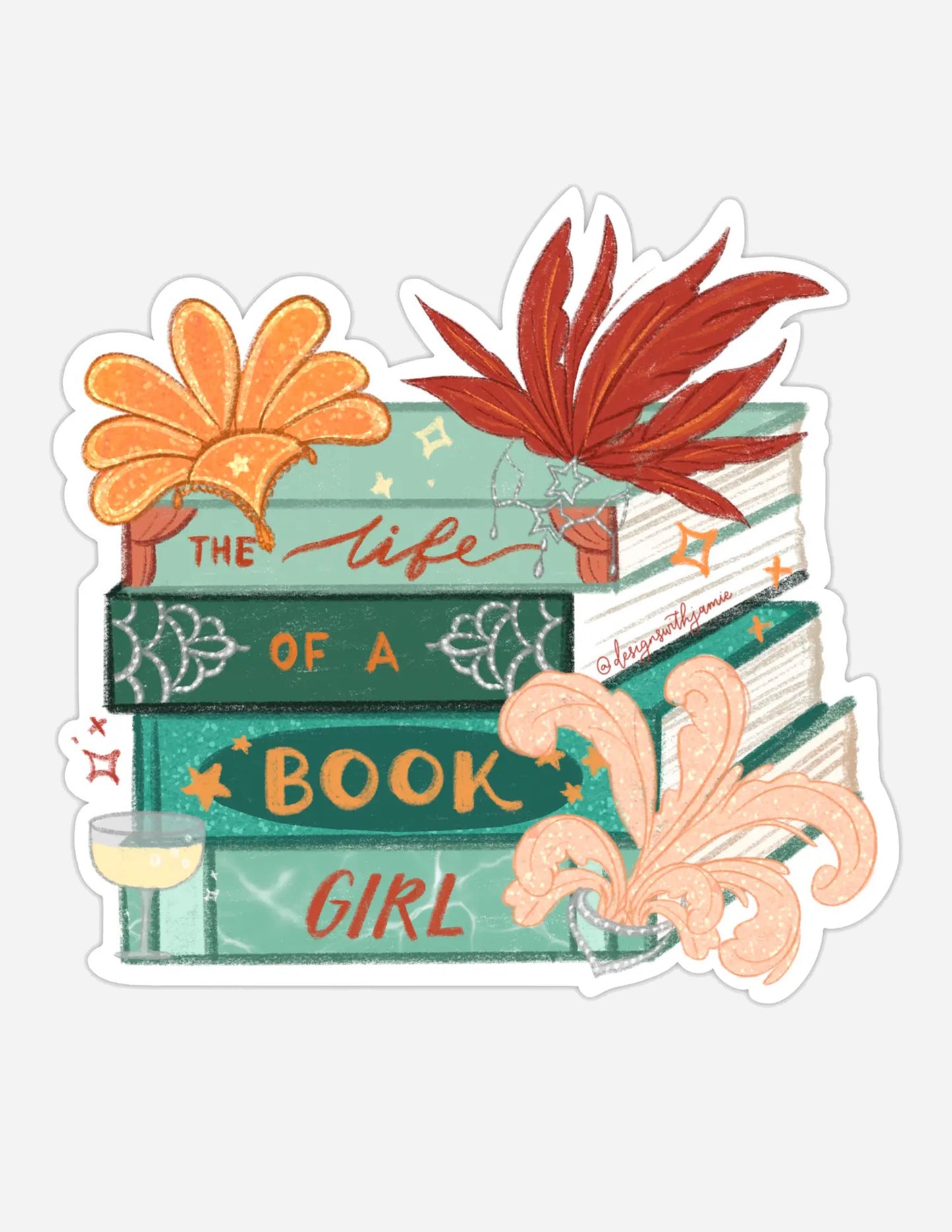 Life Of A Book Girl Sticker