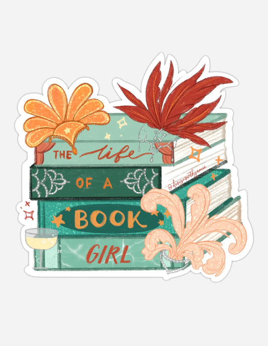 Life Of A Book Girl Sticker