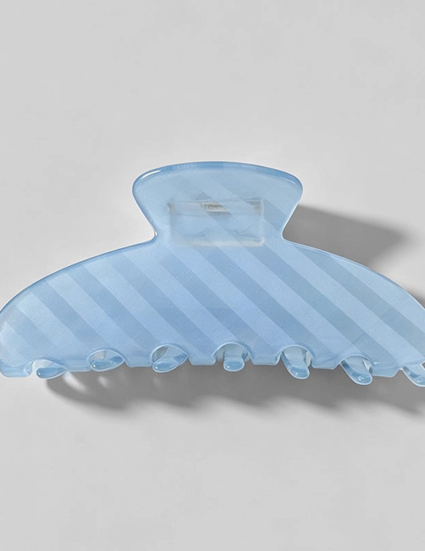 Light Blue Stripe Claw Clip
