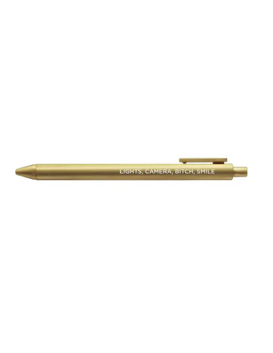 Lights Camera Bitch Smile Gel Pen