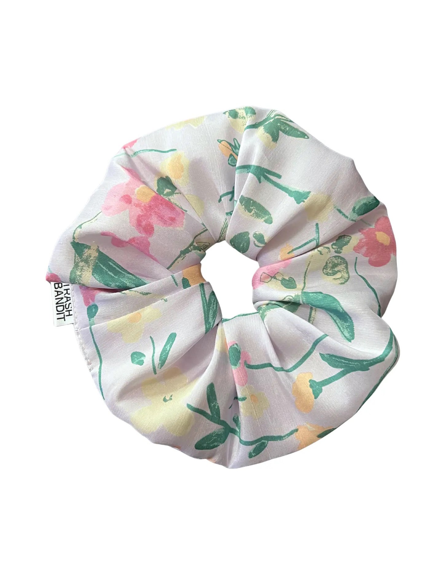 Lilac & Flowers Scrunchie