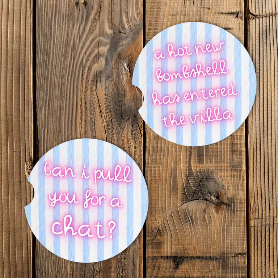 Love Island Car Coaster Set