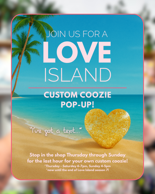 Love Island CUSTOM Name Can Cooler
