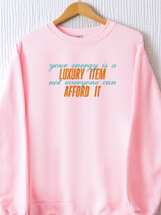 Luxury Energy Embroidered Crewneck