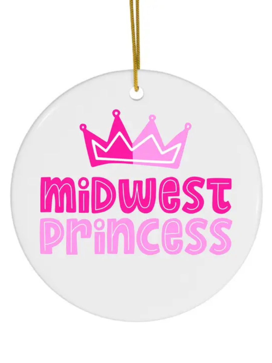 Midwest Princess Ceramic Ornament