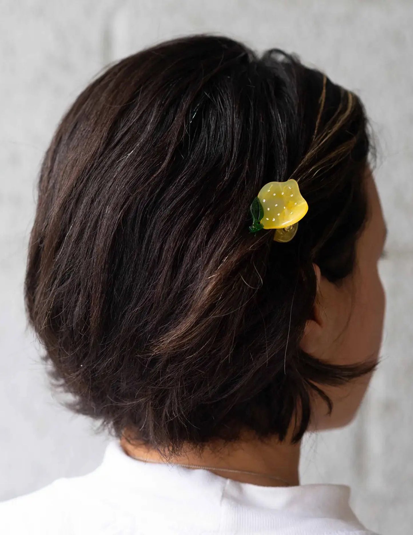 Mini Lemon Hair Claw Clip