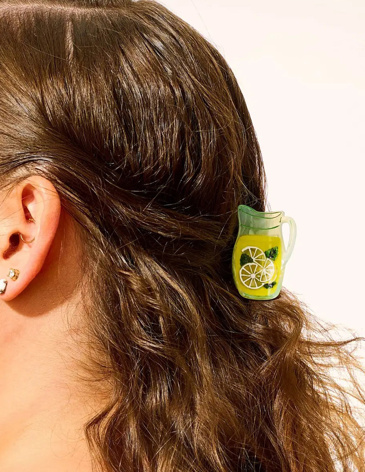 Mini Lemonade Pitcher Hair Claw Clip