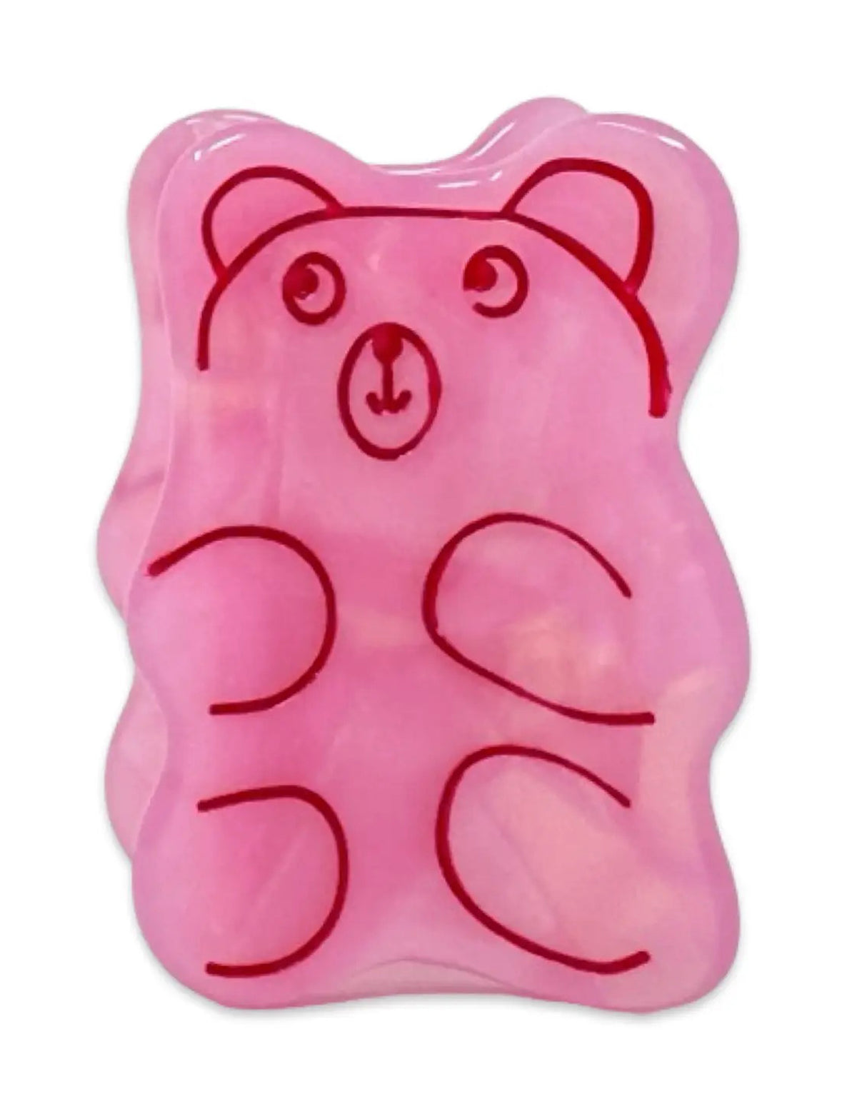 Mini Pink Gummy Bear Hair Claw Clip
