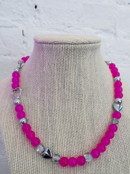 Neon Hearts Necklace