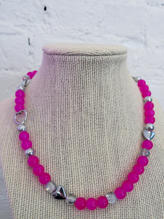 Neon Hearts Necklace