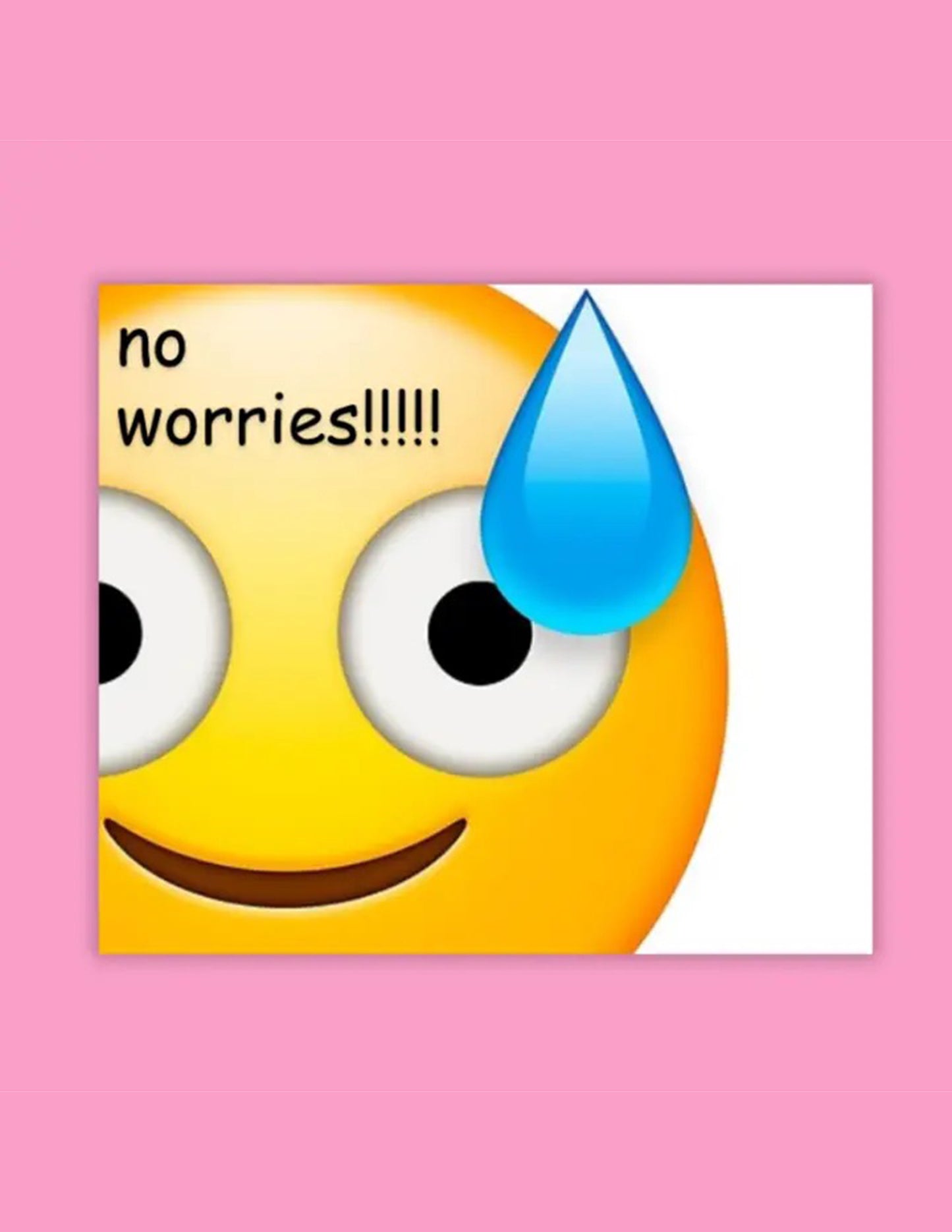 No Worries Sticker
