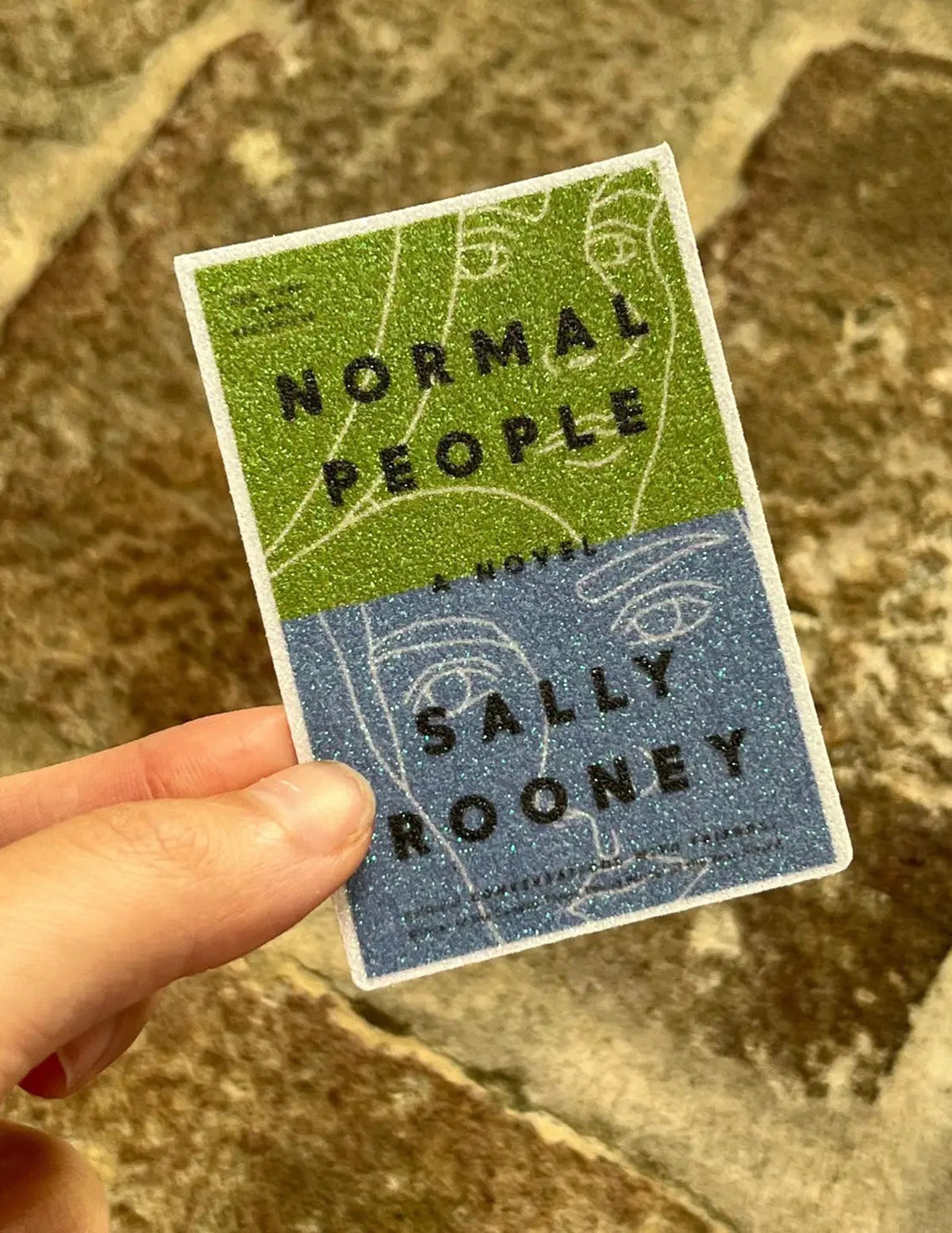 Normal People Glitter Sticker