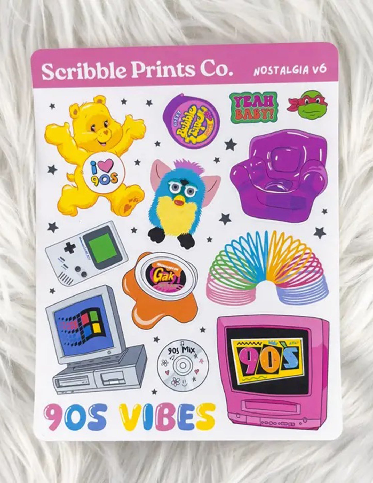 Nostalgia V6 Sticker Sheet