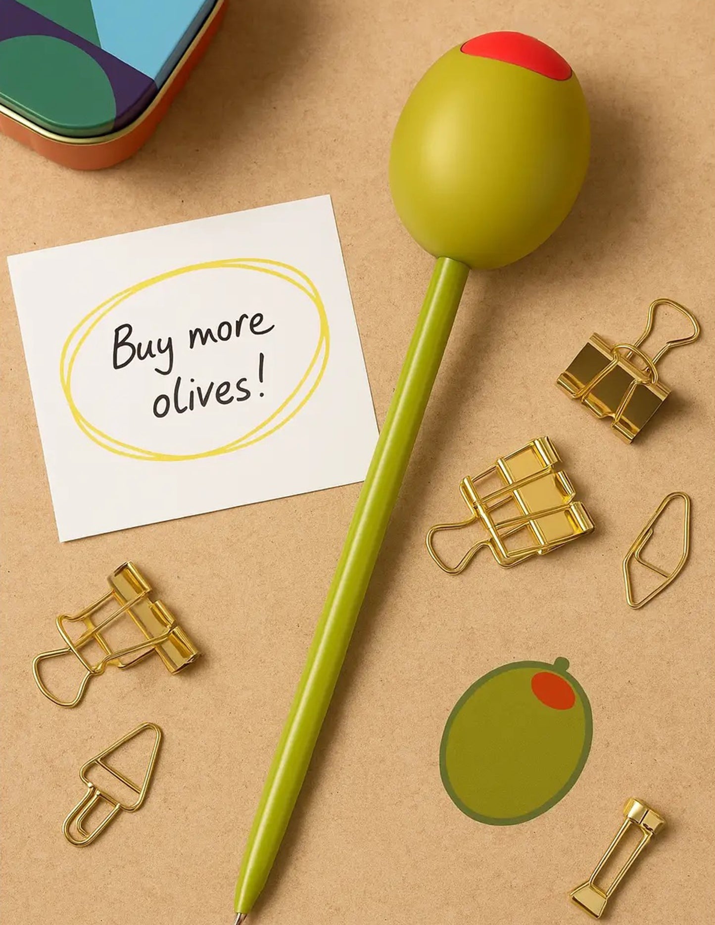 Olive Squishy Pen