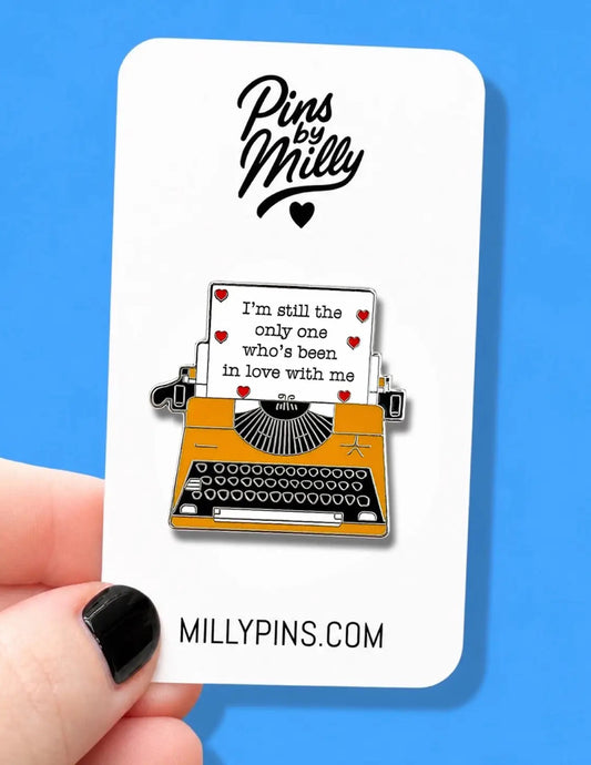 Only Angel Typewriter Enamel Pin