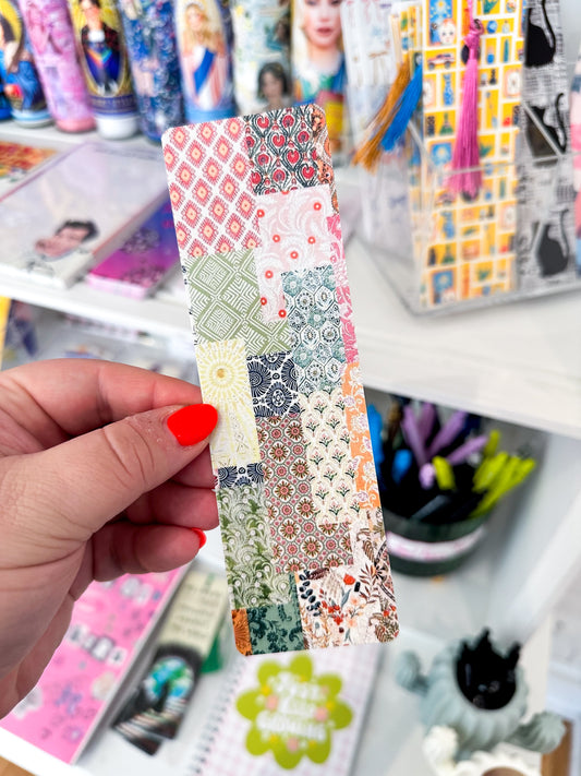 Patchwork Collage Bookmark