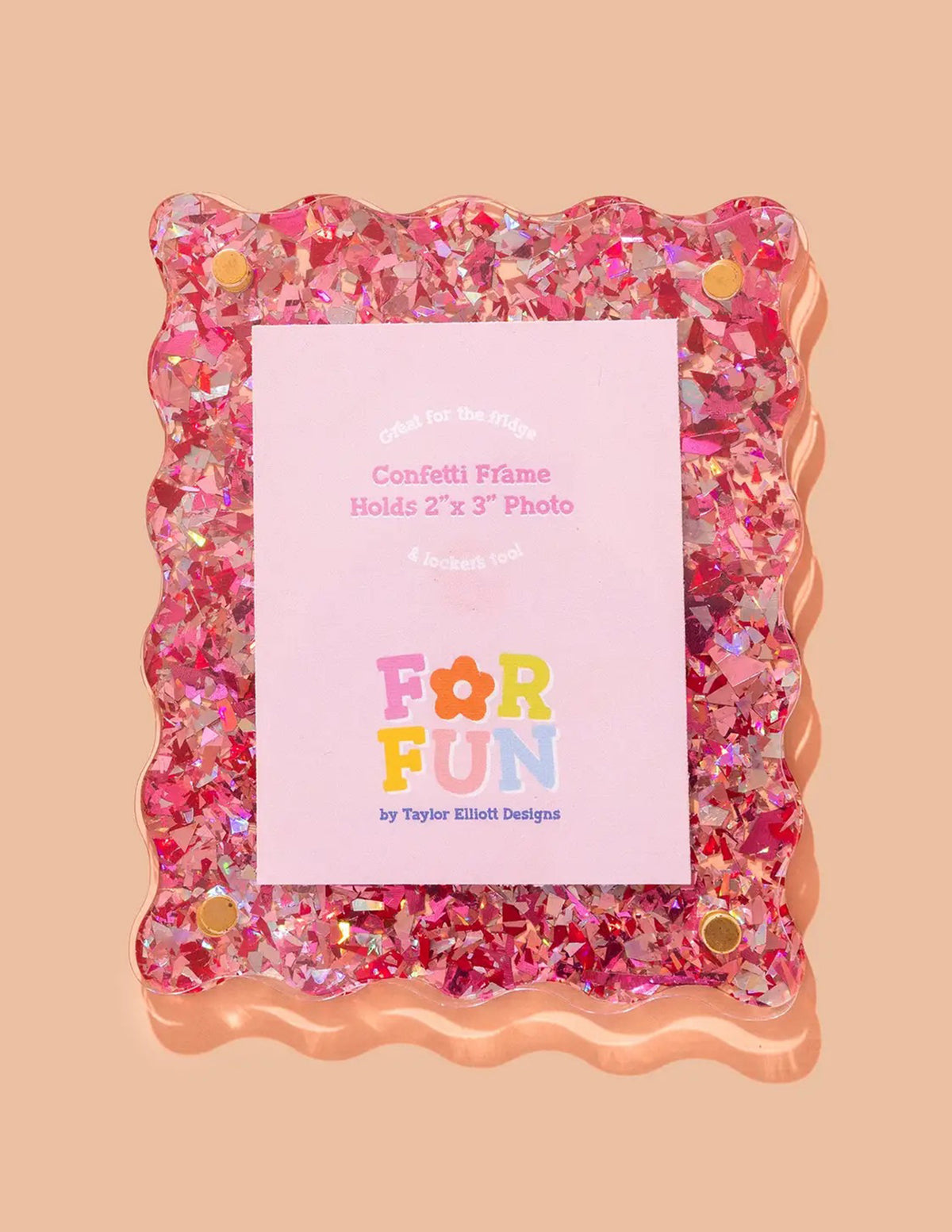 Pink Confetti Magnetic Frame