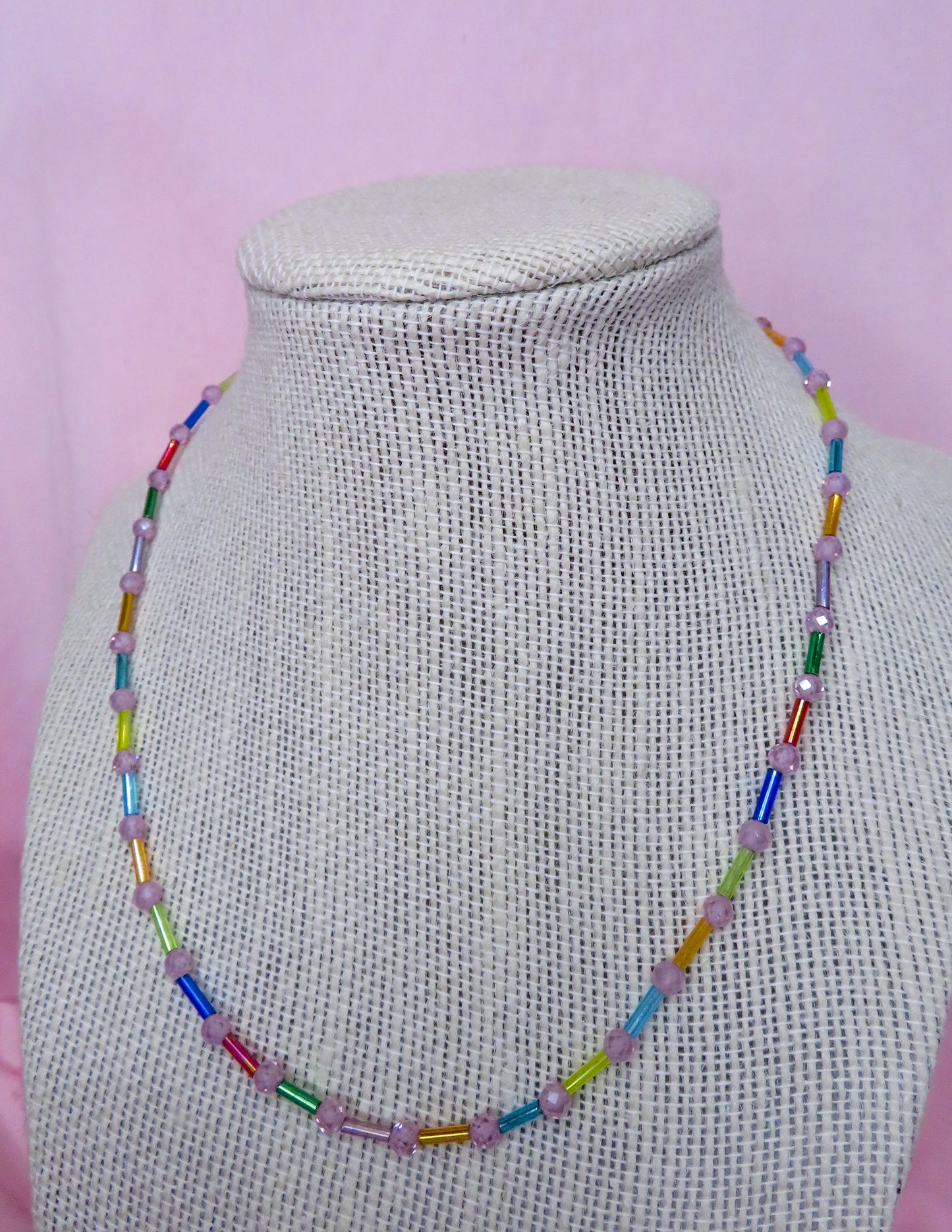 Pink Confetti Necklace