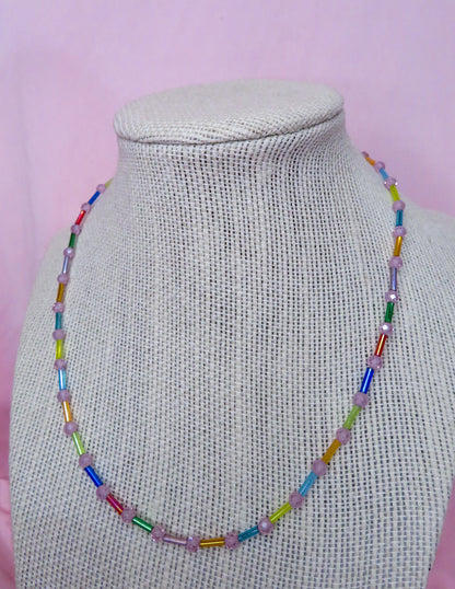 Pink Confetti Necklace