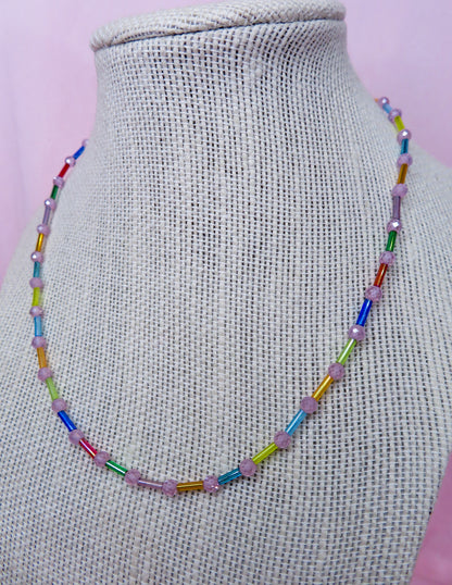 Pink Confetti Necklace